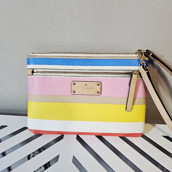 Kate Spade Colorful Striped Wristlet - Picture 8 of 8